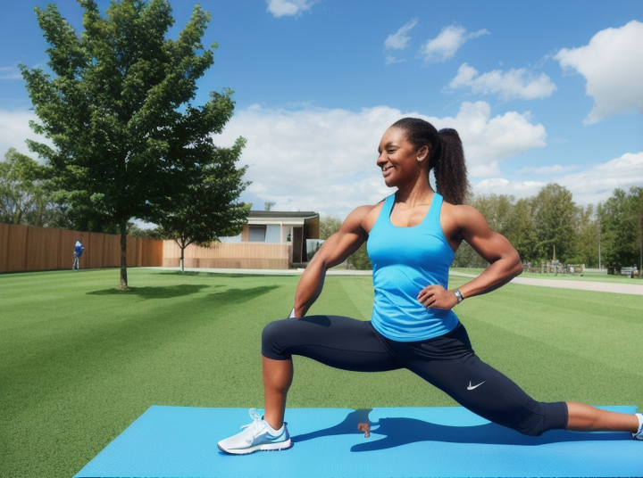 Person doing effective stretching as a daily habit