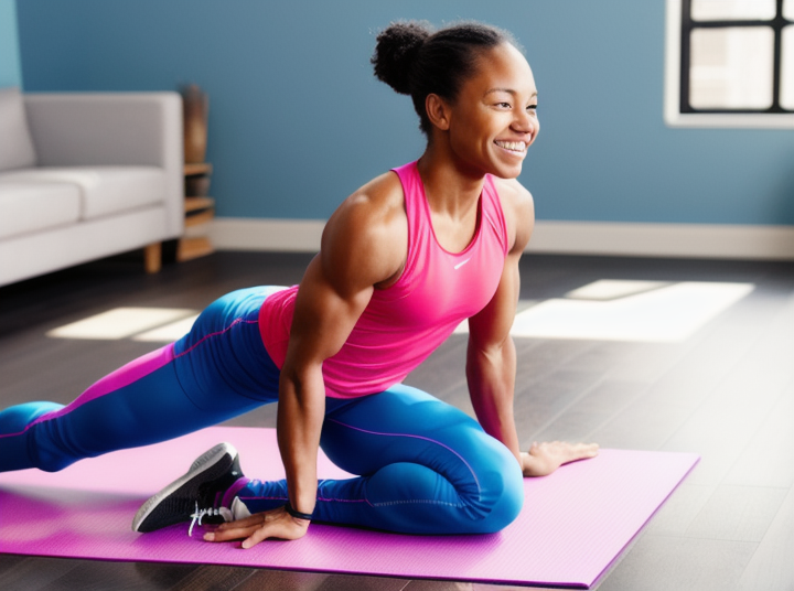 Person doing stretching exercises to improve flexibility.