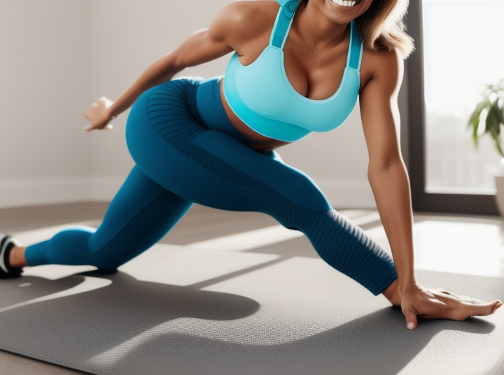 Person stretching to prevent injury while exercising